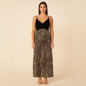 Fashion Nova Tamera Leopard Maxi Dress – Size XS